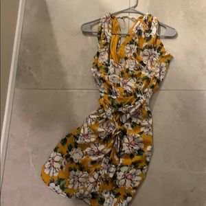Used yellow floral dress